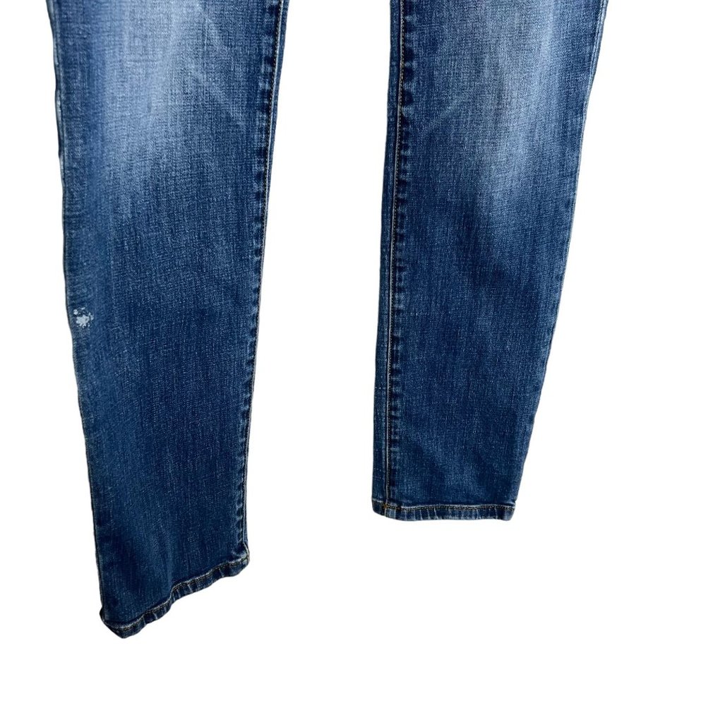CAbi Patchwork Slim Boyfriend Low Rise Medium Wash Jeans 2 - Picture 3 of 13